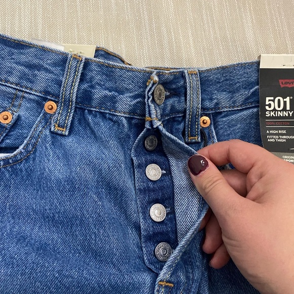NWT 501 skinny jeans - Picture 8 of 8